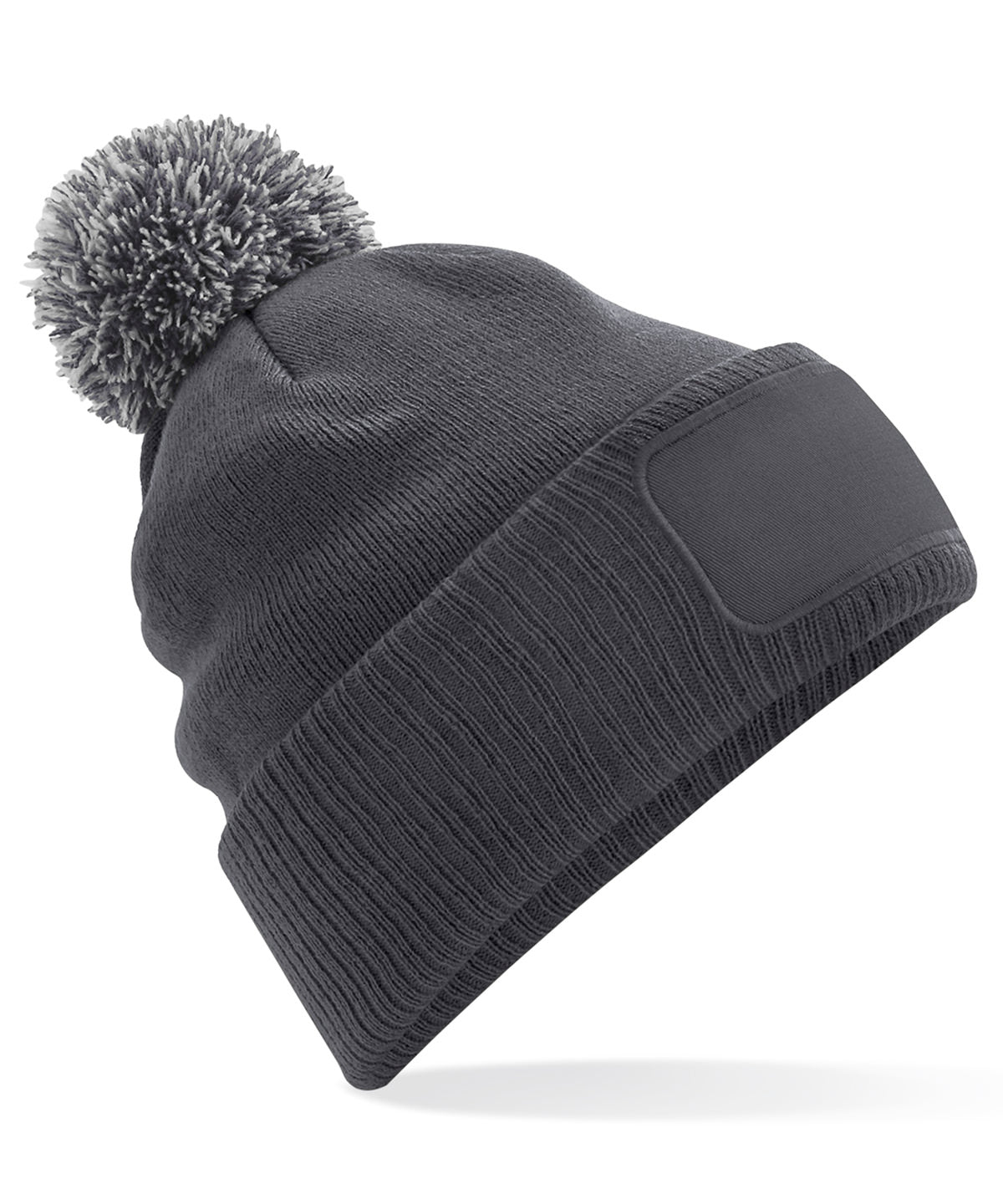 Snowstar Patch Beanie Hat Unisex Adult Winter Headwear