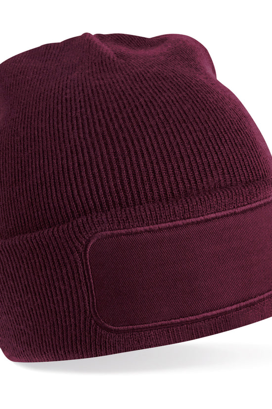 Beechfield Original Patch Beanie Hats Unisex Winter Knitwear Headwear