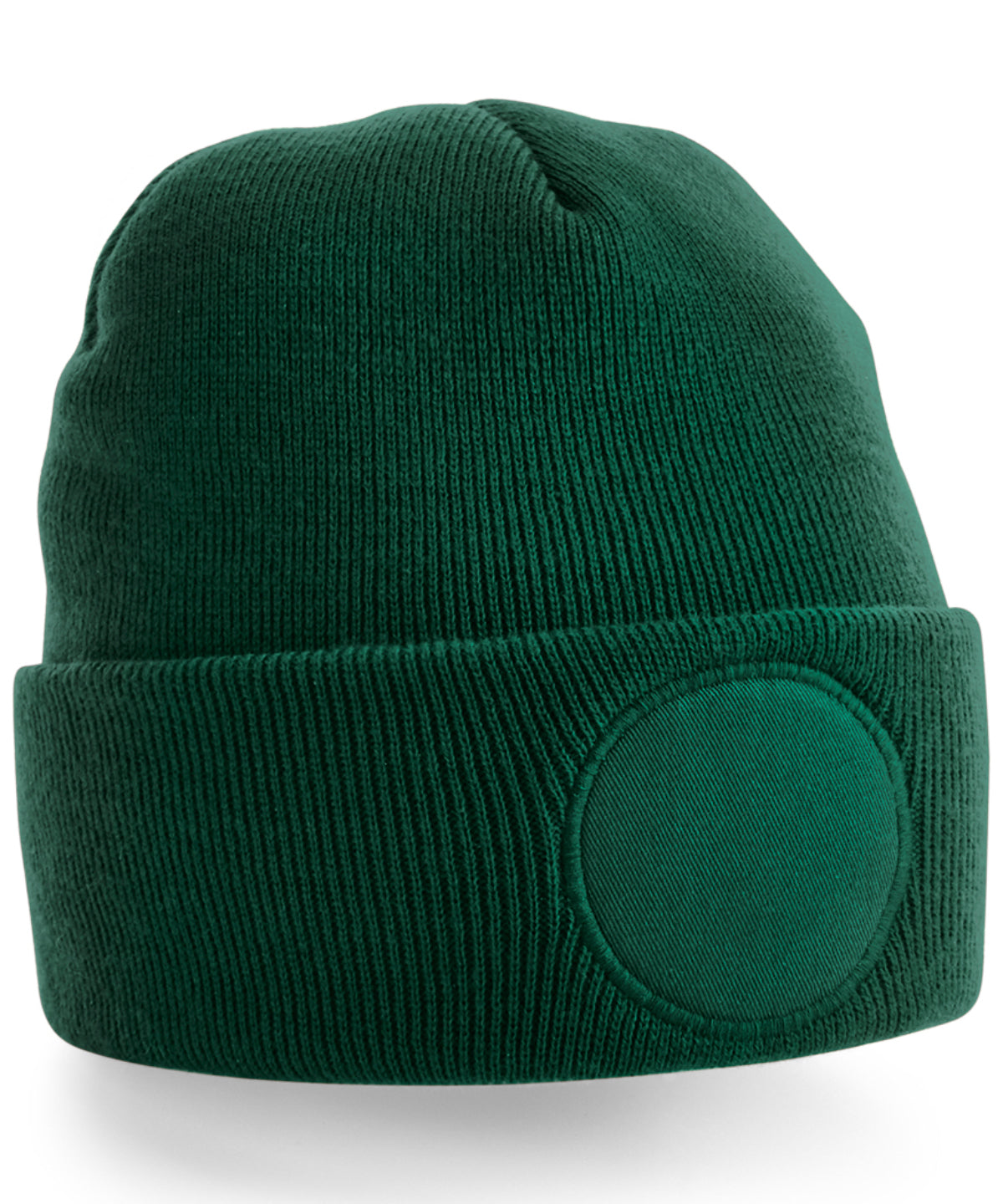Customizable Circular Patch Beanie Hats Unisex Adult Headwear