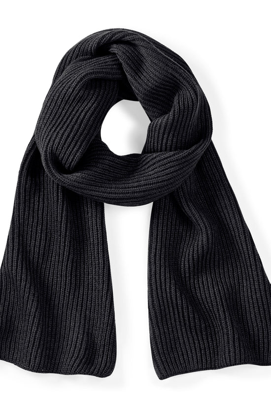 Beechfield Metro Ribbed Knit Scarf Stylish Scarves for Winter