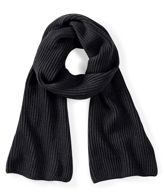 Beechfield Metro Ribbed Knit Scarf Stylish Scarves for Winter