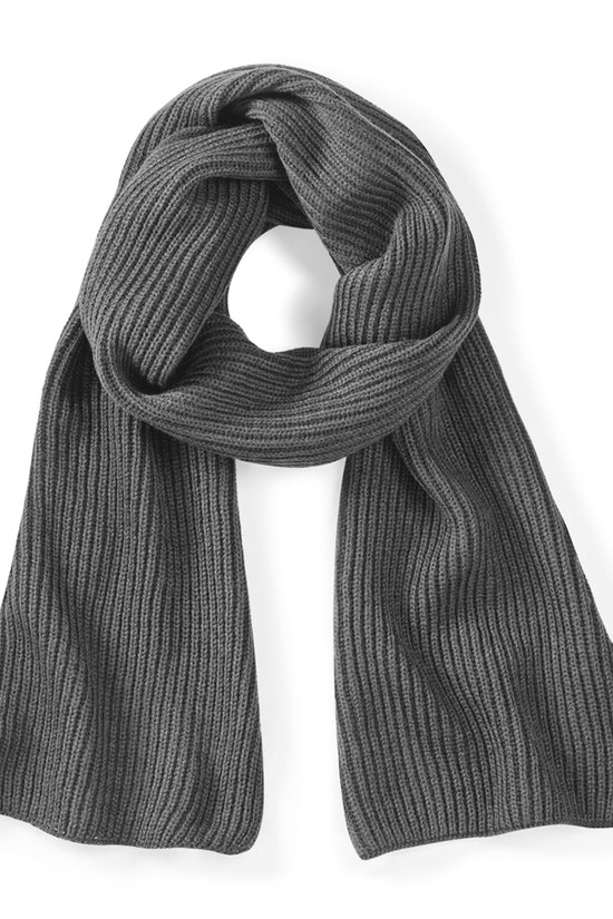 Beechfield Metro Ribbed Knit Scarf Stylish Scarves for Winter