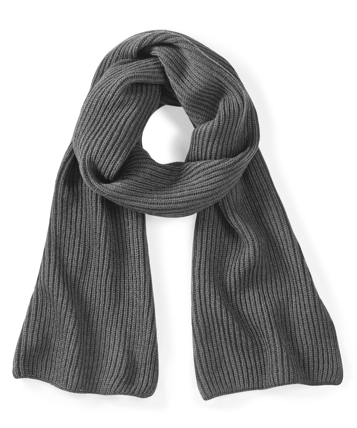 Beechfield Metro Ribbed Knit Scarf Stylish Scarves for Winter