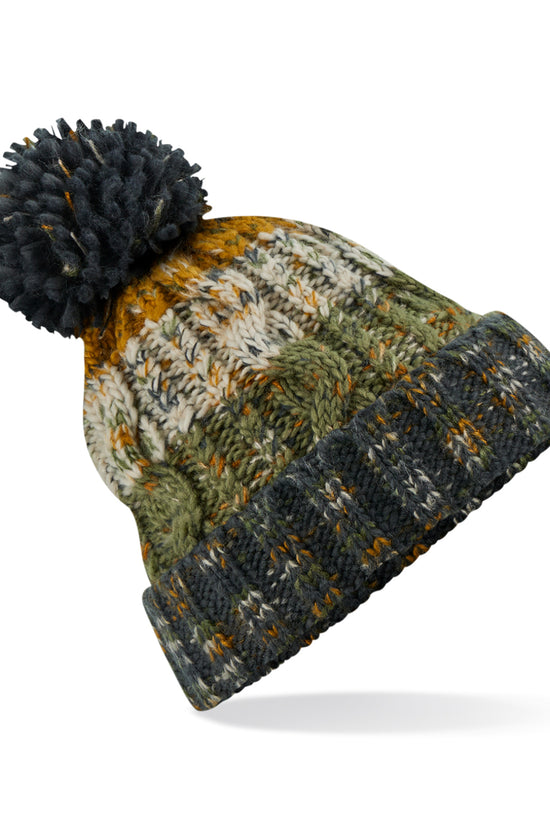 Premium Corkscrew Pom Pom Beanie Hat Unisex Adult Winter Headwear