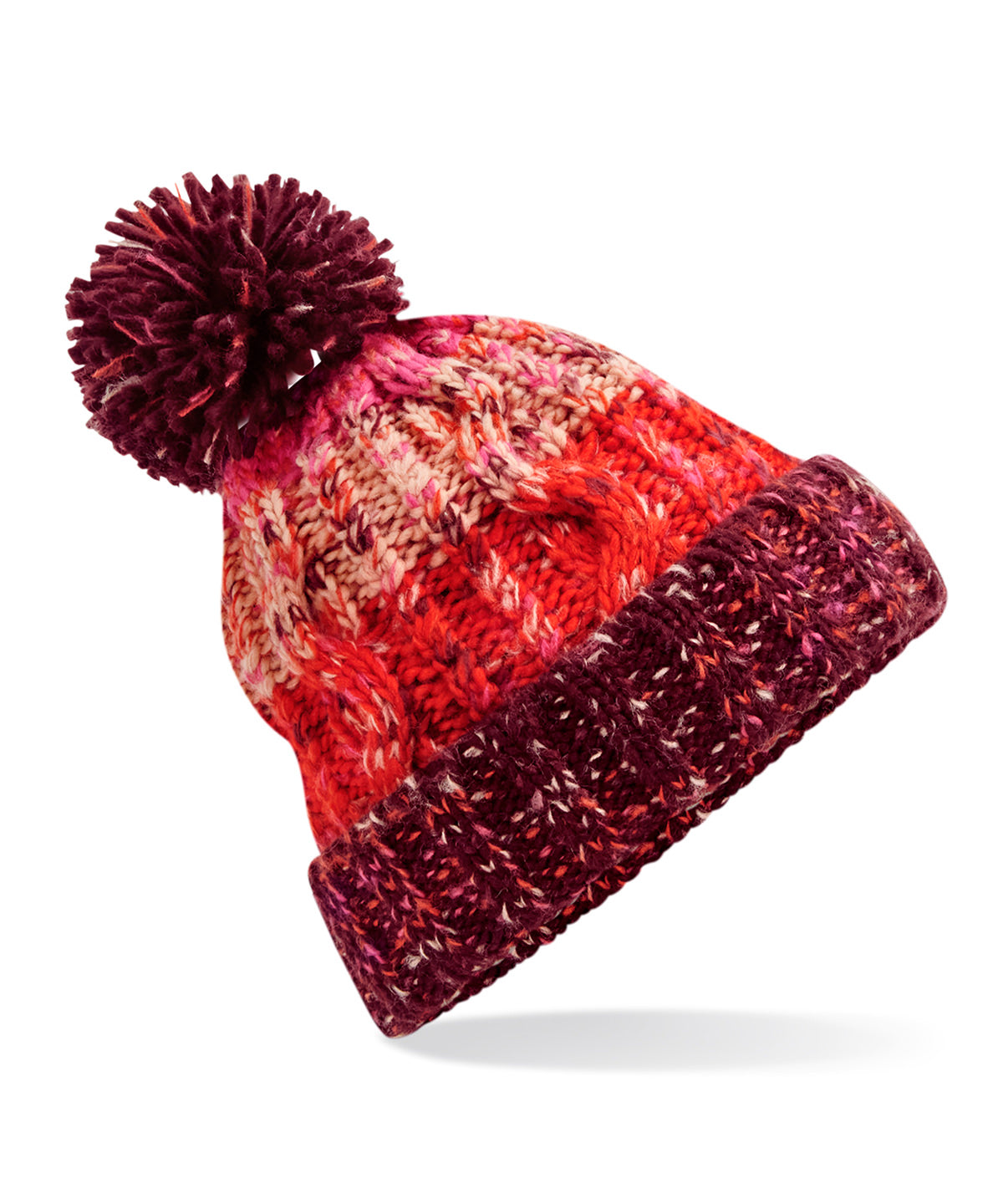 Premium Corkscrew Pom Pom Beanie Hat Unisex Adult Winter Headwear