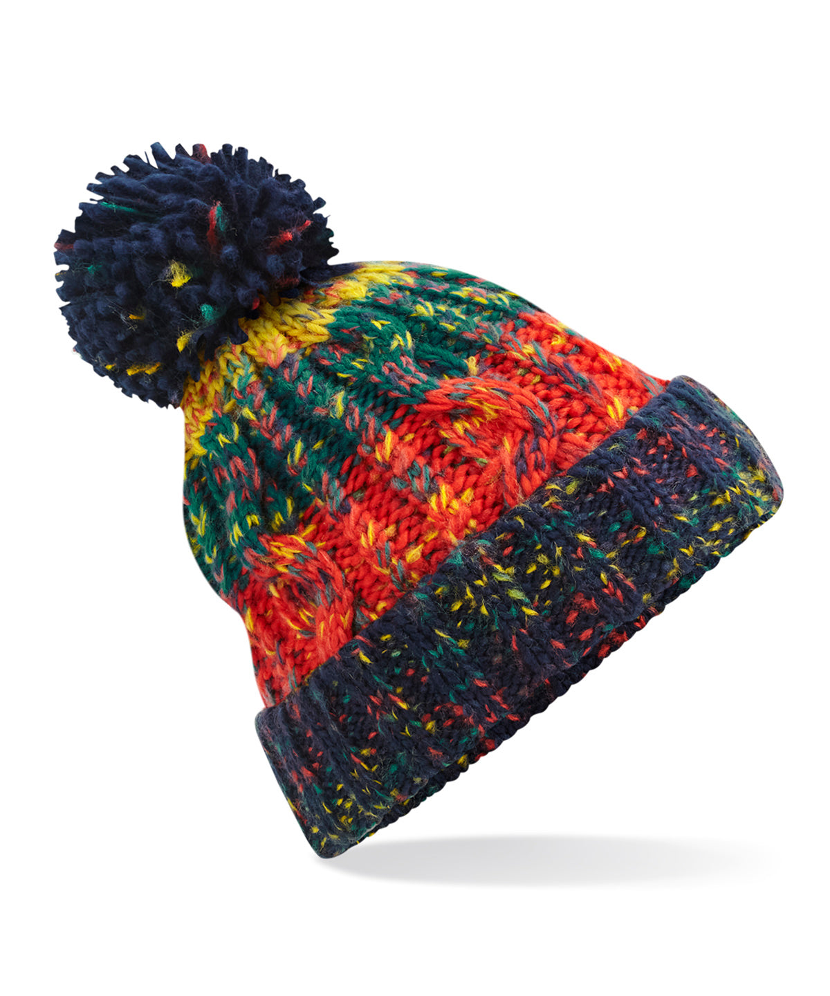 Premium Corkscrew Pom Pom Beanie Hat Unisex Adult Winter Headwear