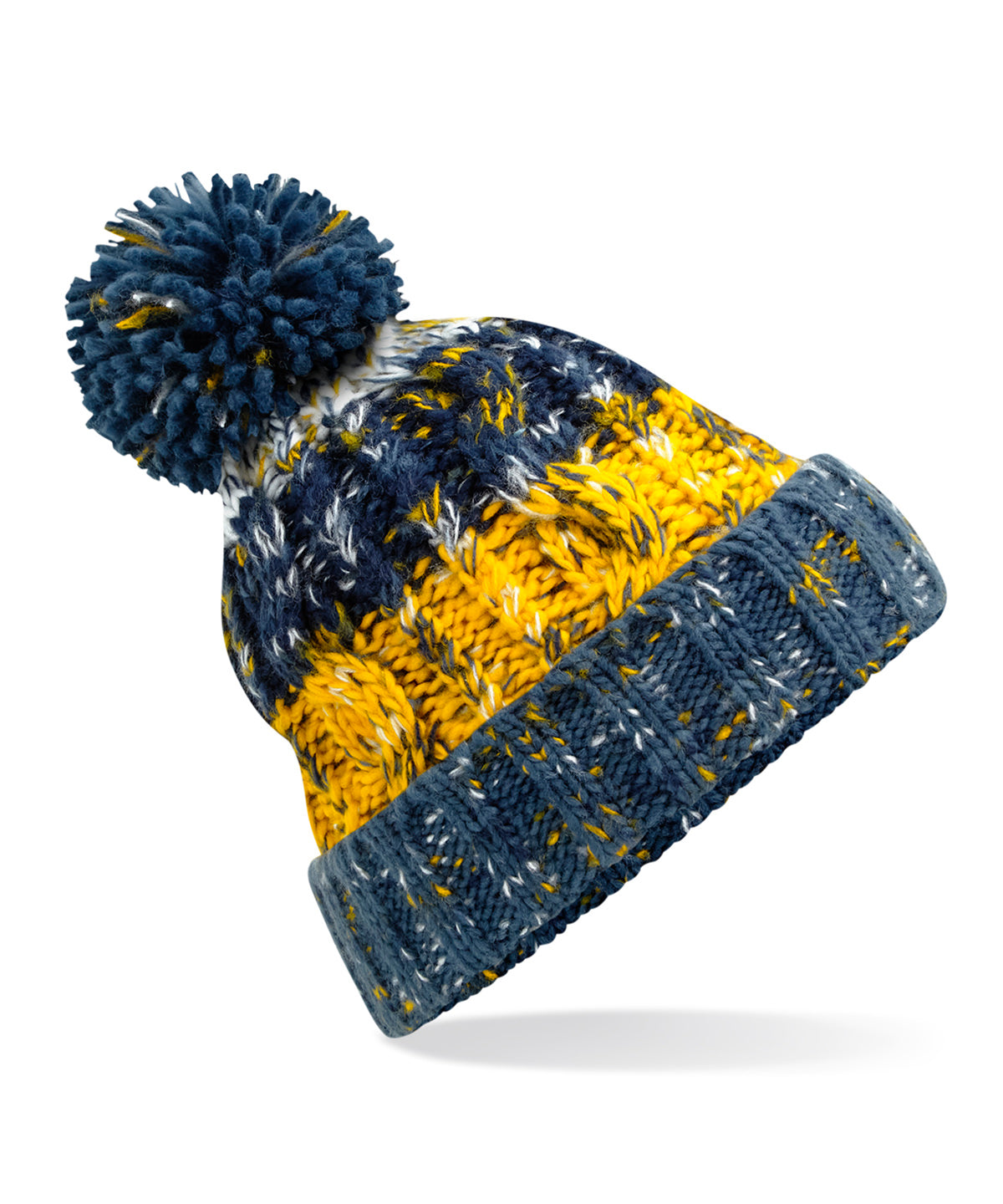 Premium Corkscrew Pom Pom Beanie Hat Unisex Adult Winter Headwear