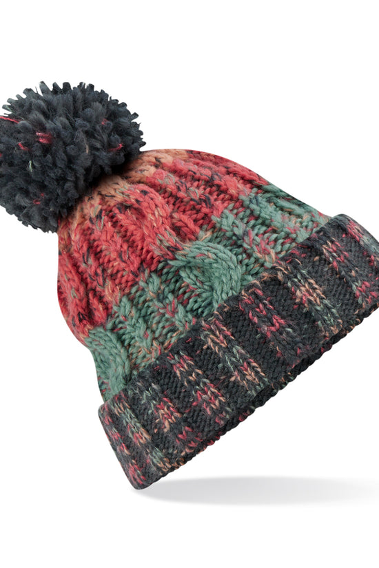 Premium Corkscrew Pom Pom Beanie Hat Unisex Adult Winter Headwear