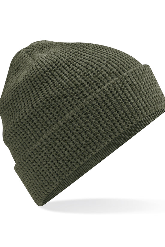 Soft Organic Cotton Waffle Beanie Hat for Adults