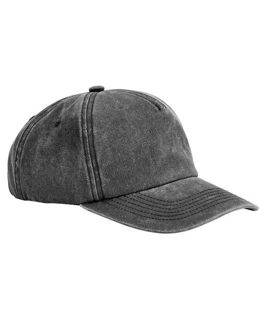 Vintage Brushed Cotton 5Panel Cap for Unisex Adults