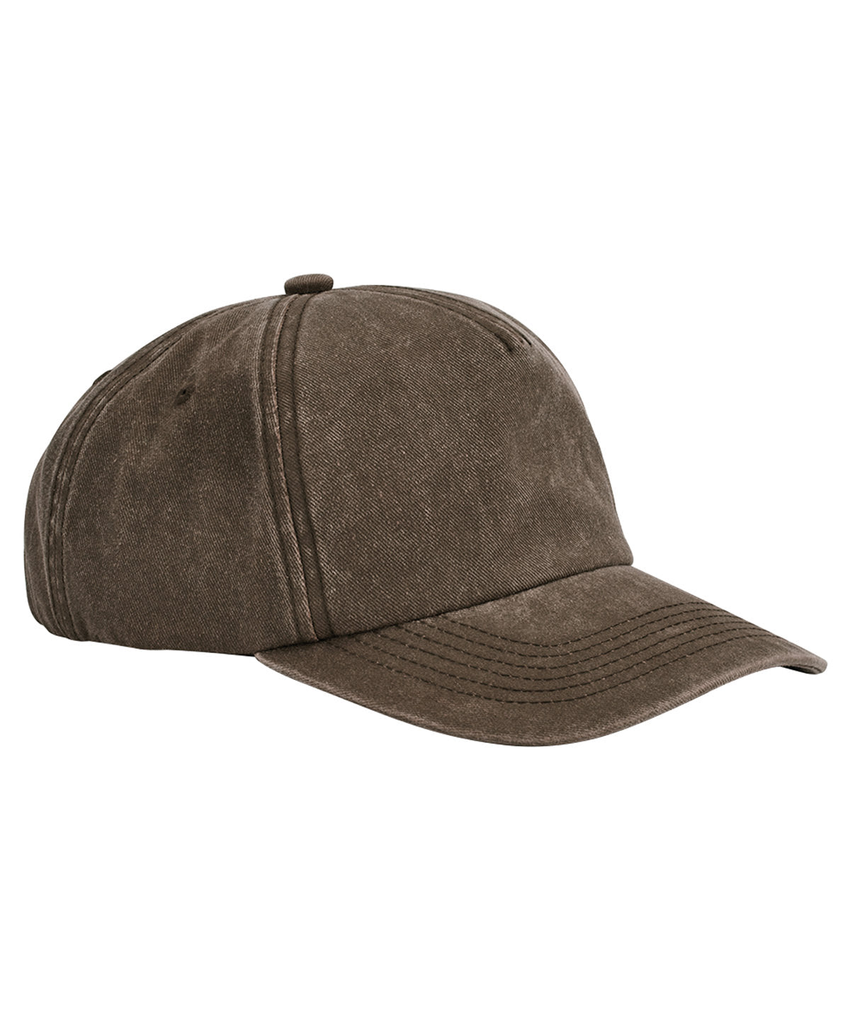 Vintage Brushed Cotton 5Panel Cap for Unisex Adults