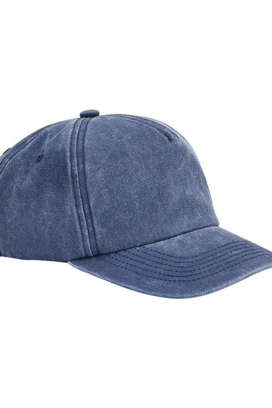 Vintage Brushed Cotton 5Panel Cap for Unisex Adults