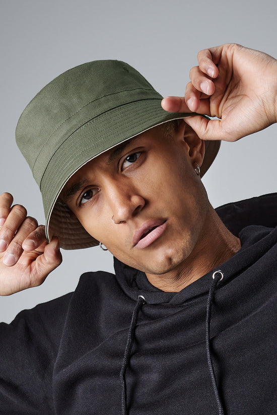 Beechfield Reversible Bucket Hat Unisex Adult Headwear