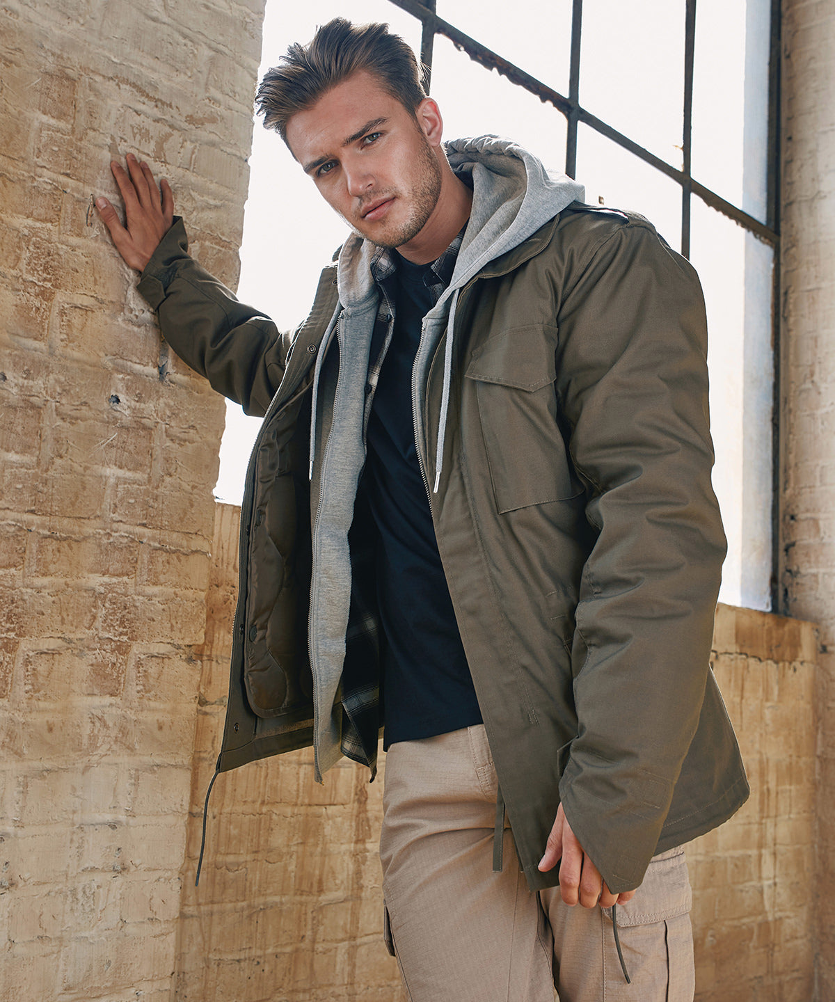 Vintage Style M65 Field Jacket with Removable Lining