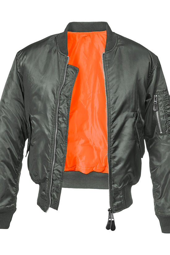 Wind and WaterRepellent MA1 Bomber Jacket for Men