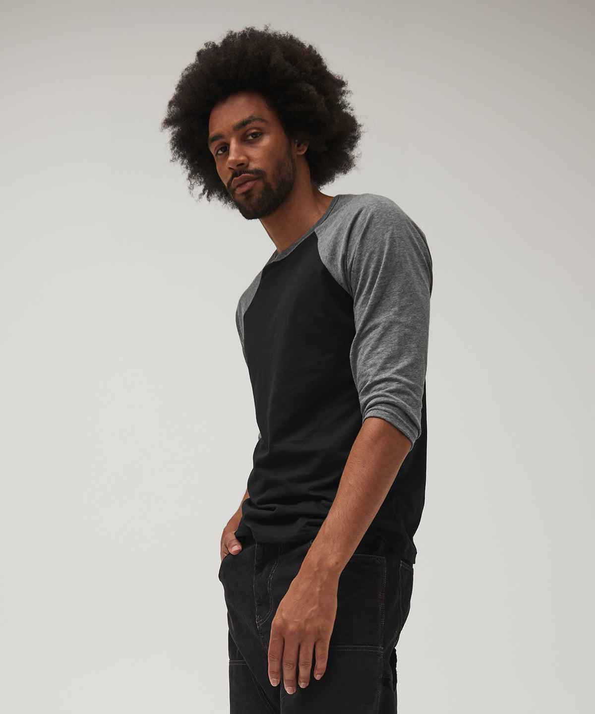 Bella Canvas Unisex Triblend Baseball Tee with Contrast Raglan Sleeves
