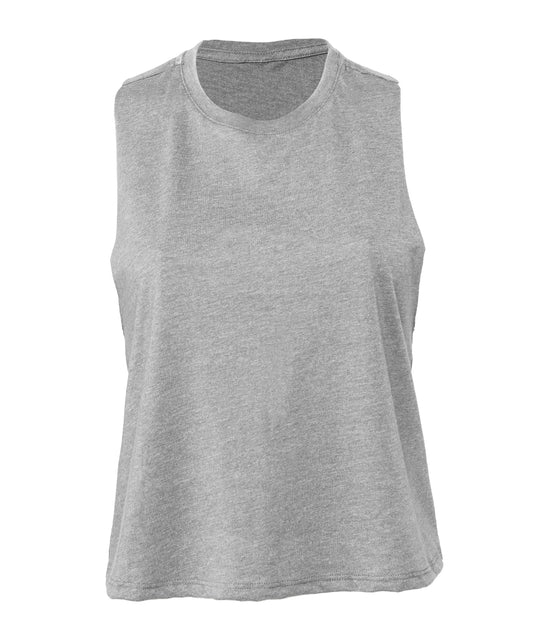 Bella Canvas Womens Racerback Cropped Tank Vest