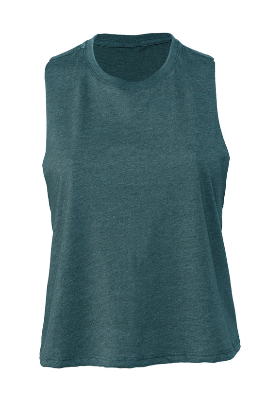 Bella Canvas Womens Racerback Cropped Tank Vest