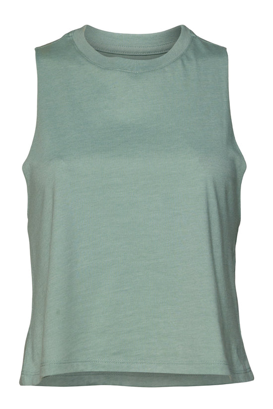 Bella Canvas Womens Racerback Cropped Tank Vest