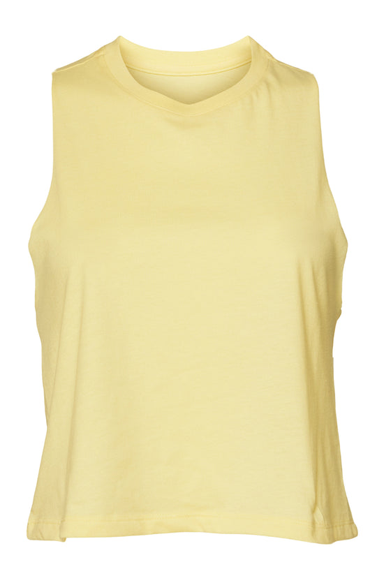 Bella Canvas Womens Racerback Cropped Tank Vest