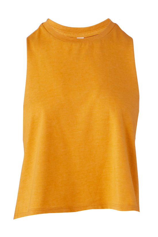 Bella Canvas Womens Racerback Cropped Tank Vest