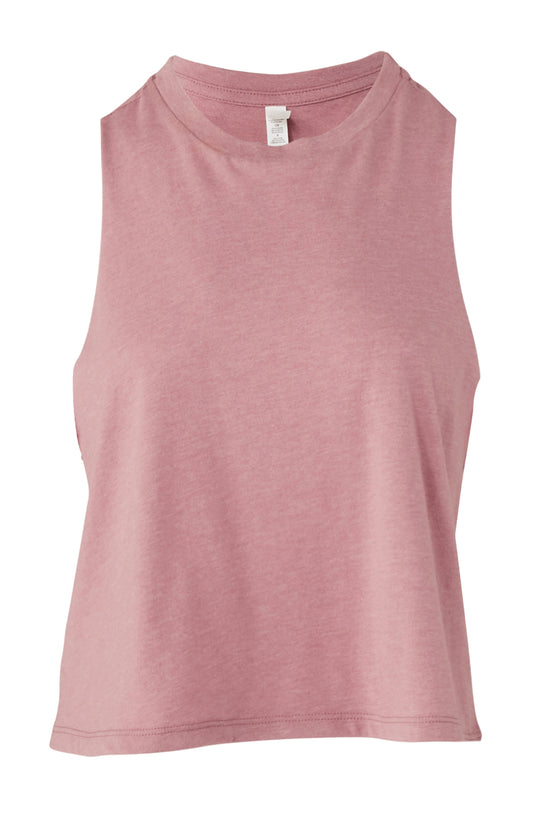 Bella Canvas Womens Racerback Cropped Tank Vest