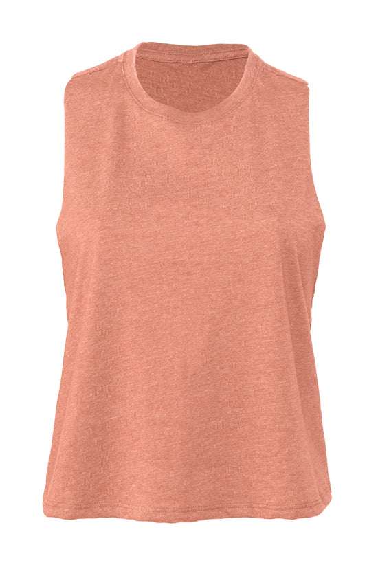 Bella Canvas Womens Racerback Cropped Tank Vest