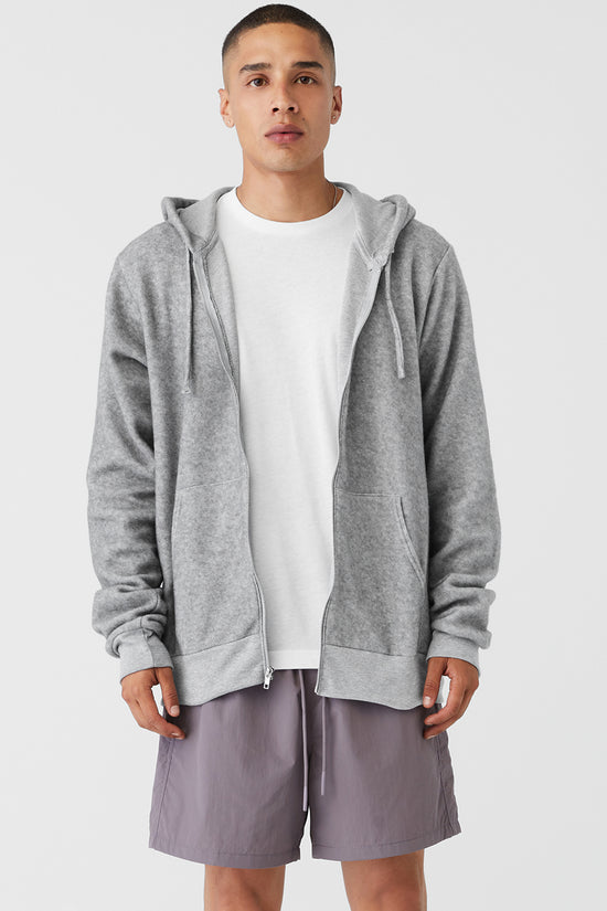 Super Soft Sueded Fleece FullZip Unisex Hoodie