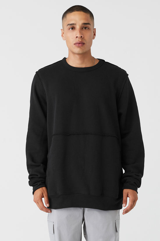 Bella Canvas Unisex RawSeam Crew Pullover Sweatshirt