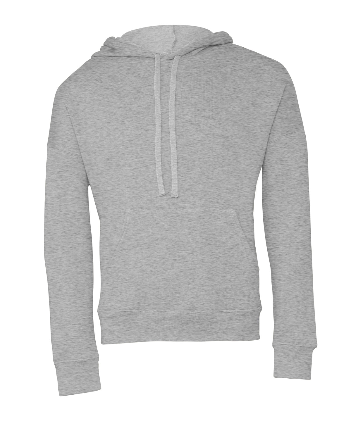 Soft Sponge Fleece Unisex Pullover Hoodie Kangaroo Pockets Ribbed Cuffs
