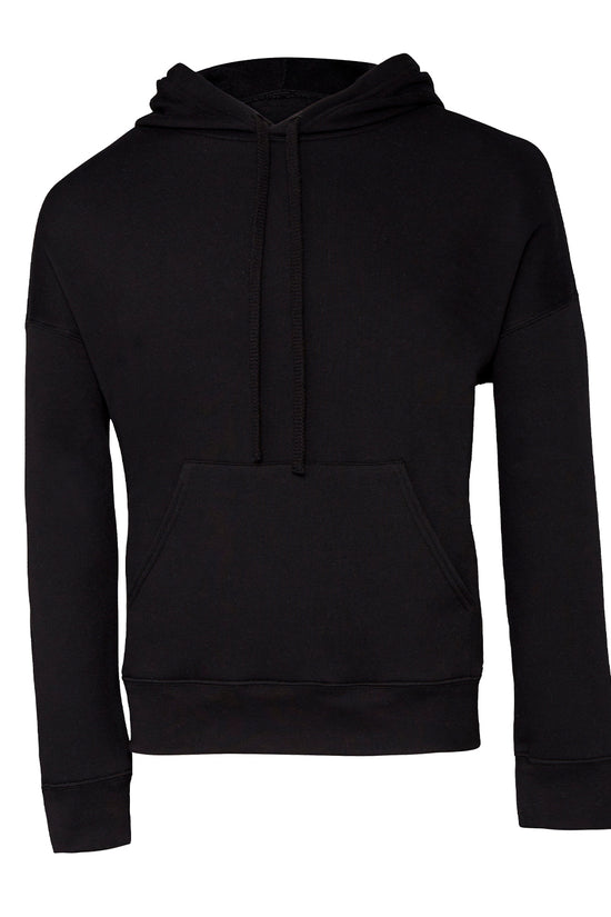 Soft Sponge Fleece Unisex Pullover Hoodie Kangaroo Pockets Ribbed Cuffs