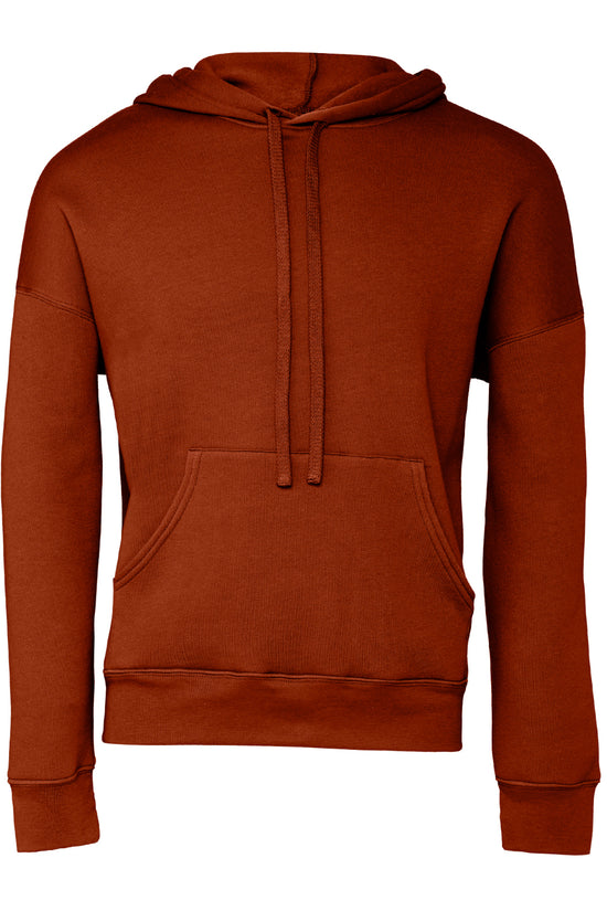 Soft Sponge Fleece Unisex Pullover Hoodie Kangaroo Pockets Ribbed Cuffs