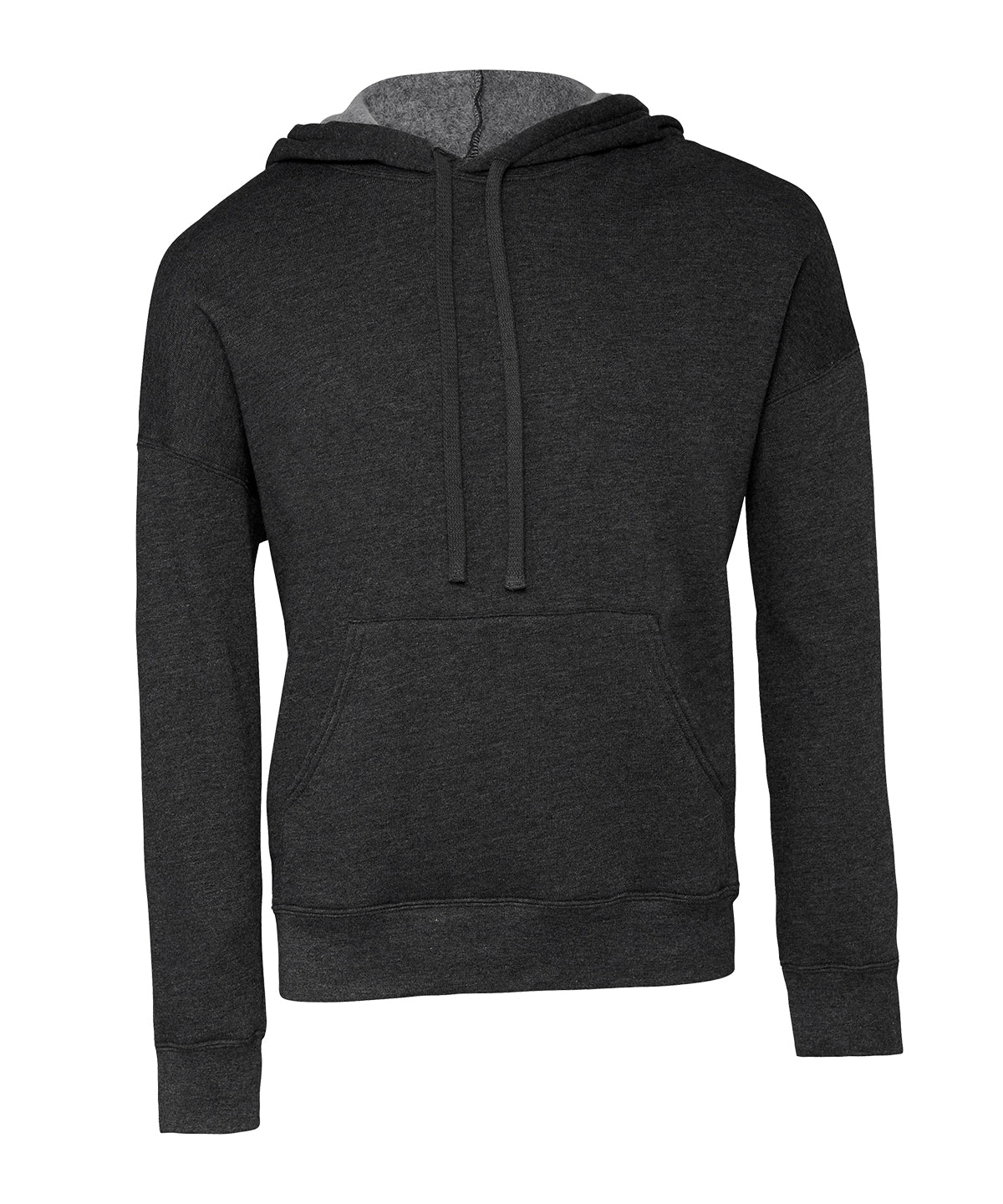 Soft Sponge Fleece Unisex Pullover Hoodie Kangaroo Pockets Ribbed Cuffs