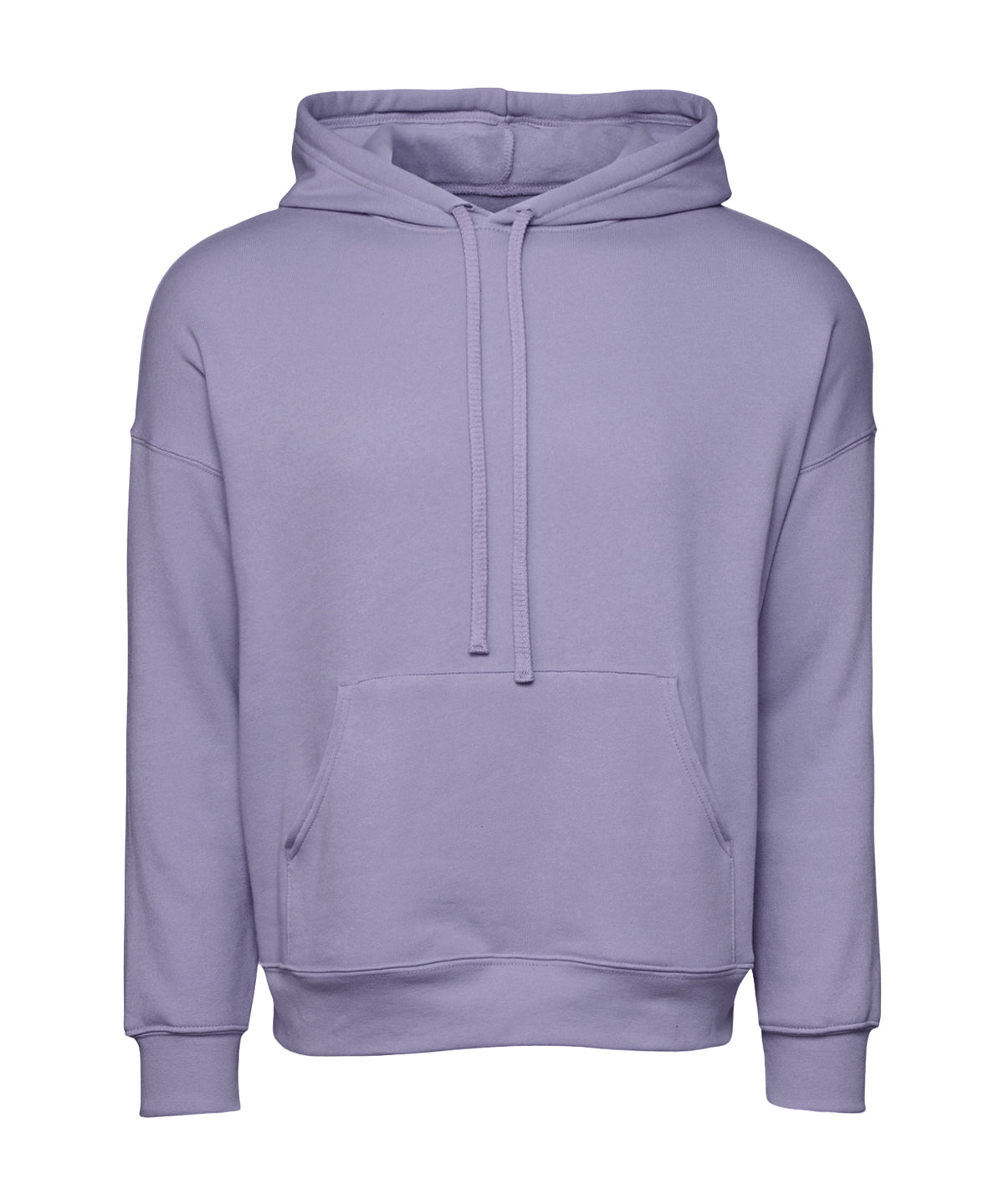Soft Sponge Fleece Unisex Pullover Hoodie Kangaroo Pockets Ribbed Cuffs