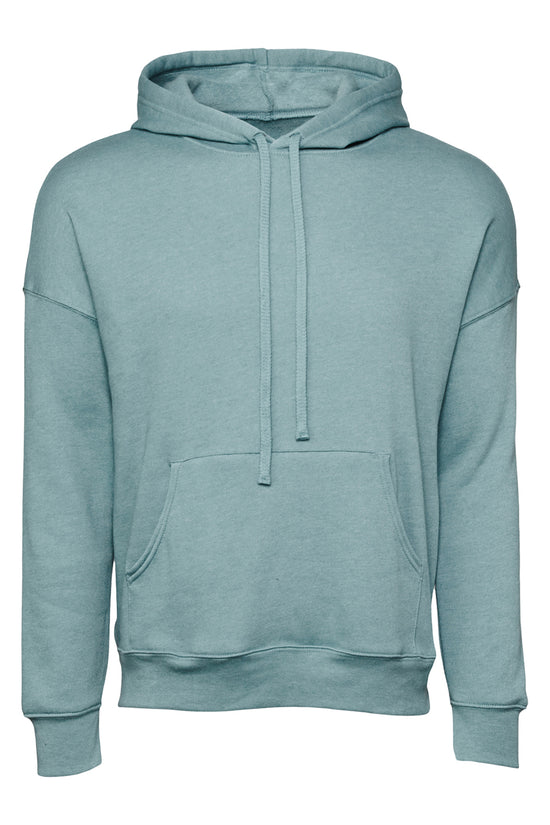 Soft Sponge Fleece Unisex Pullover Hoodie Kangaroo Pockets Ribbed Cuffs