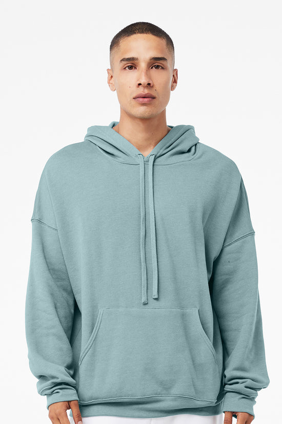 Soft Sponge Fleece Unisex Pullover Hoodie Kangaroo Pockets Ribbed Cuffs