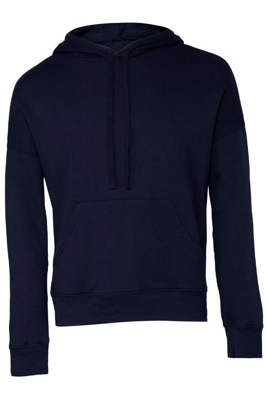 Soft Sponge Fleece Unisex Pullover Hoodie Kangaroo Pockets Ribbed Cuffs