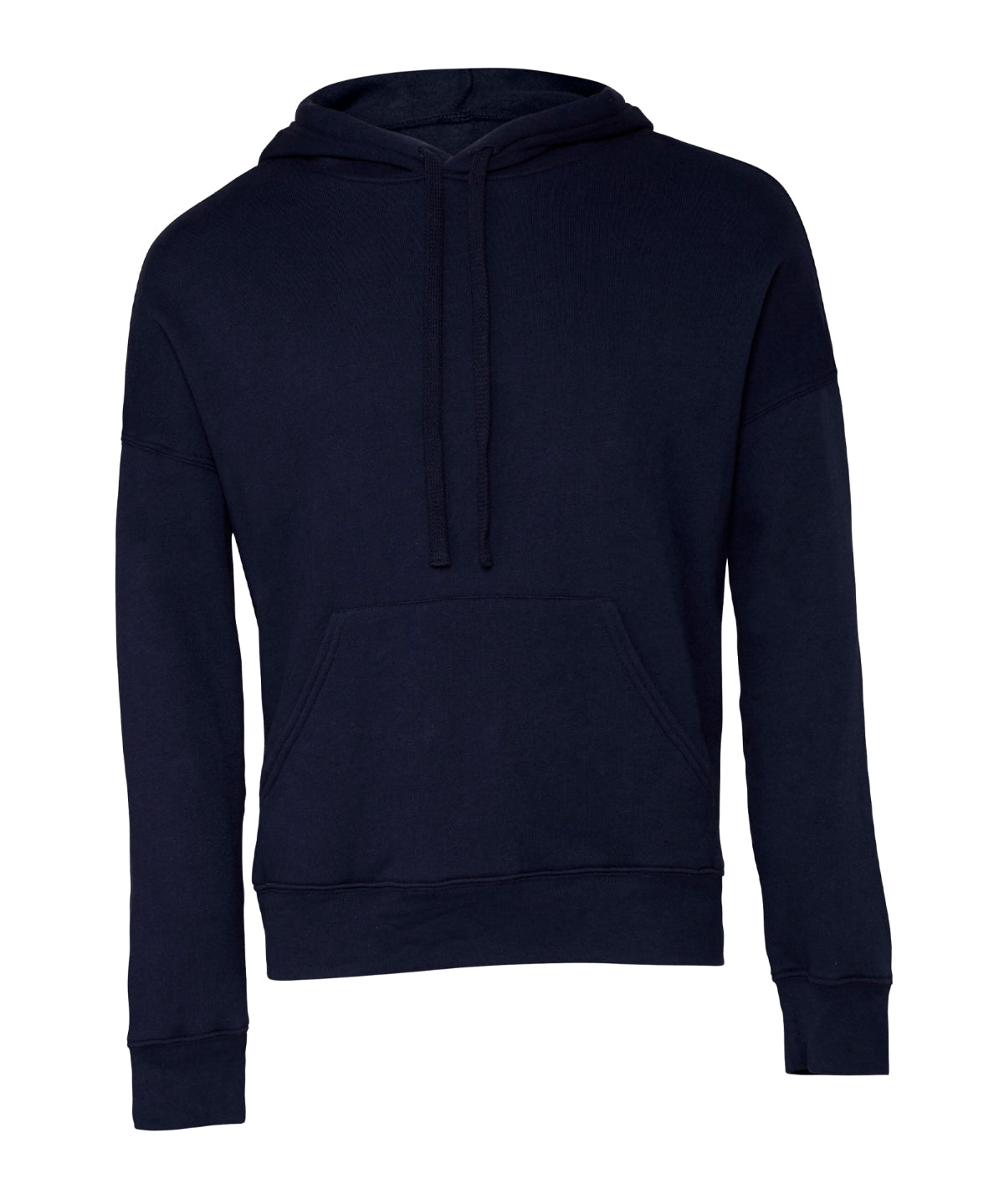 Soft Sponge Fleece Unisex Pullover Hoodie Kangaroo Pockets Ribbed Cuffs