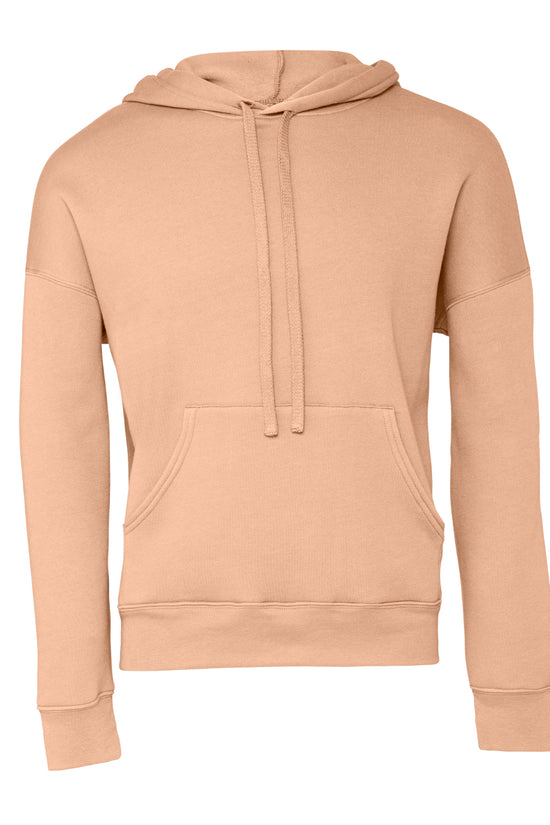 Soft Sponge Fleece Unisex Pullover Hoodie Kangaroo Pockets Ribbed Cuffs