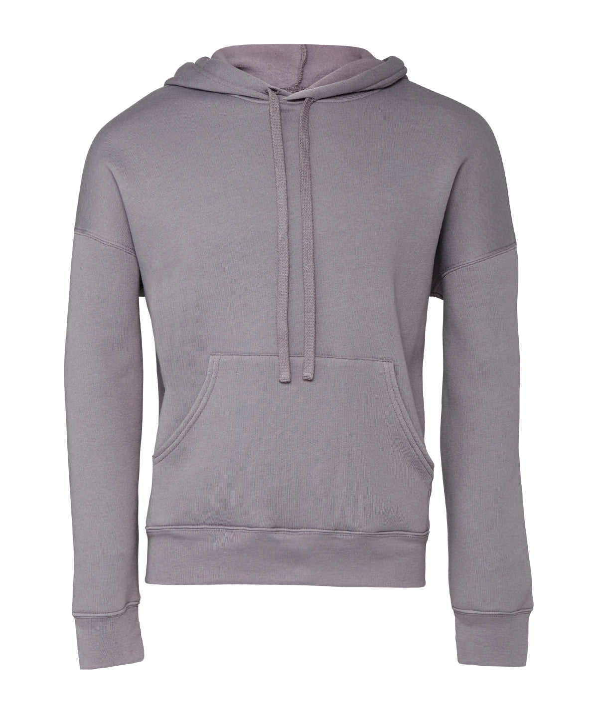 Soft Sponge Fleece Unisex Pullover Hoodie Kangaroo Pockets Ribbed Cuffs