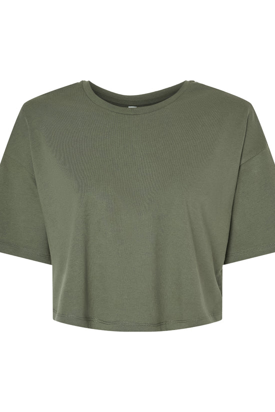 Bella Canvas Oversized Sleeve Crop Tee Womens Fashion TShirt