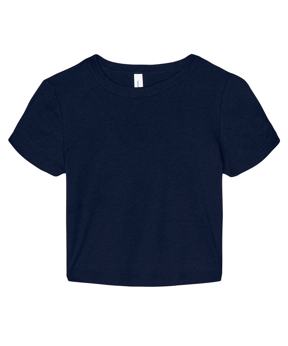 Bella Canvas Womens Micro Rib Baby Tee MidLength Crew Neck TShirt