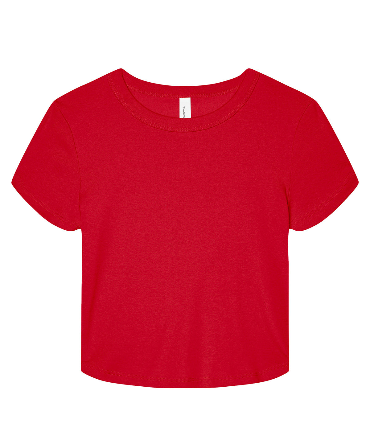 Bella Canvas Womens Micro Rib Baby Tee MidLength Crew Neck TShirt