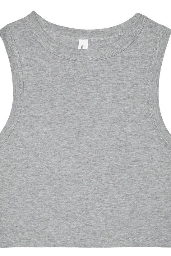 Bella Canvas Womens Micro Rib Muscle Crop Tank