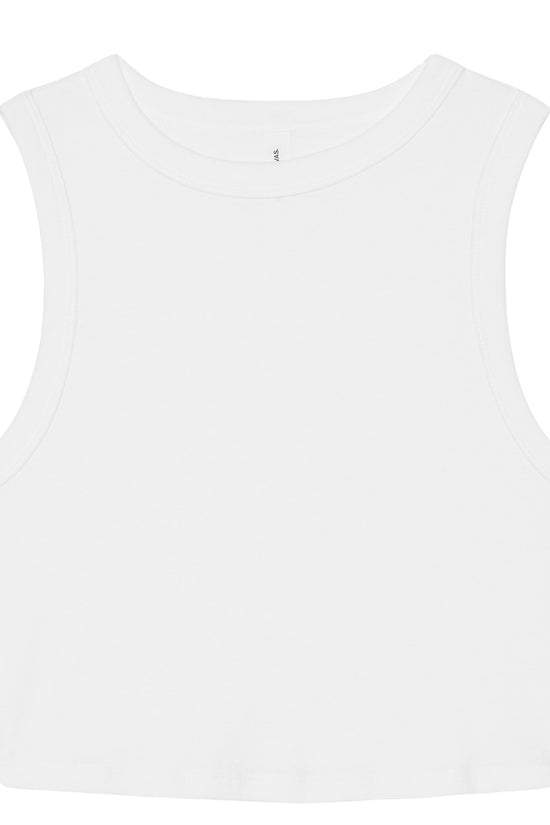Bella Canvas Womens Micro Rib Muscle Crop Tank