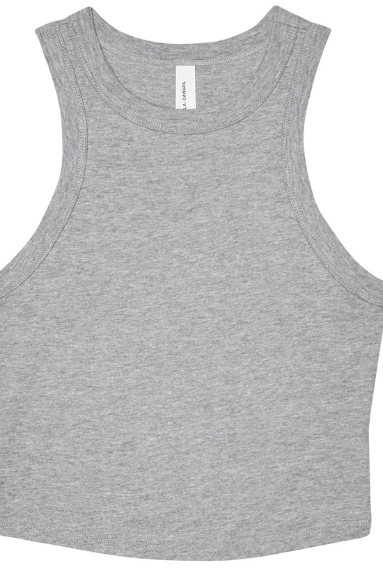 Bella Canvas Womens Micro Rib Racer Tank High Neck Sleeveless Shirt