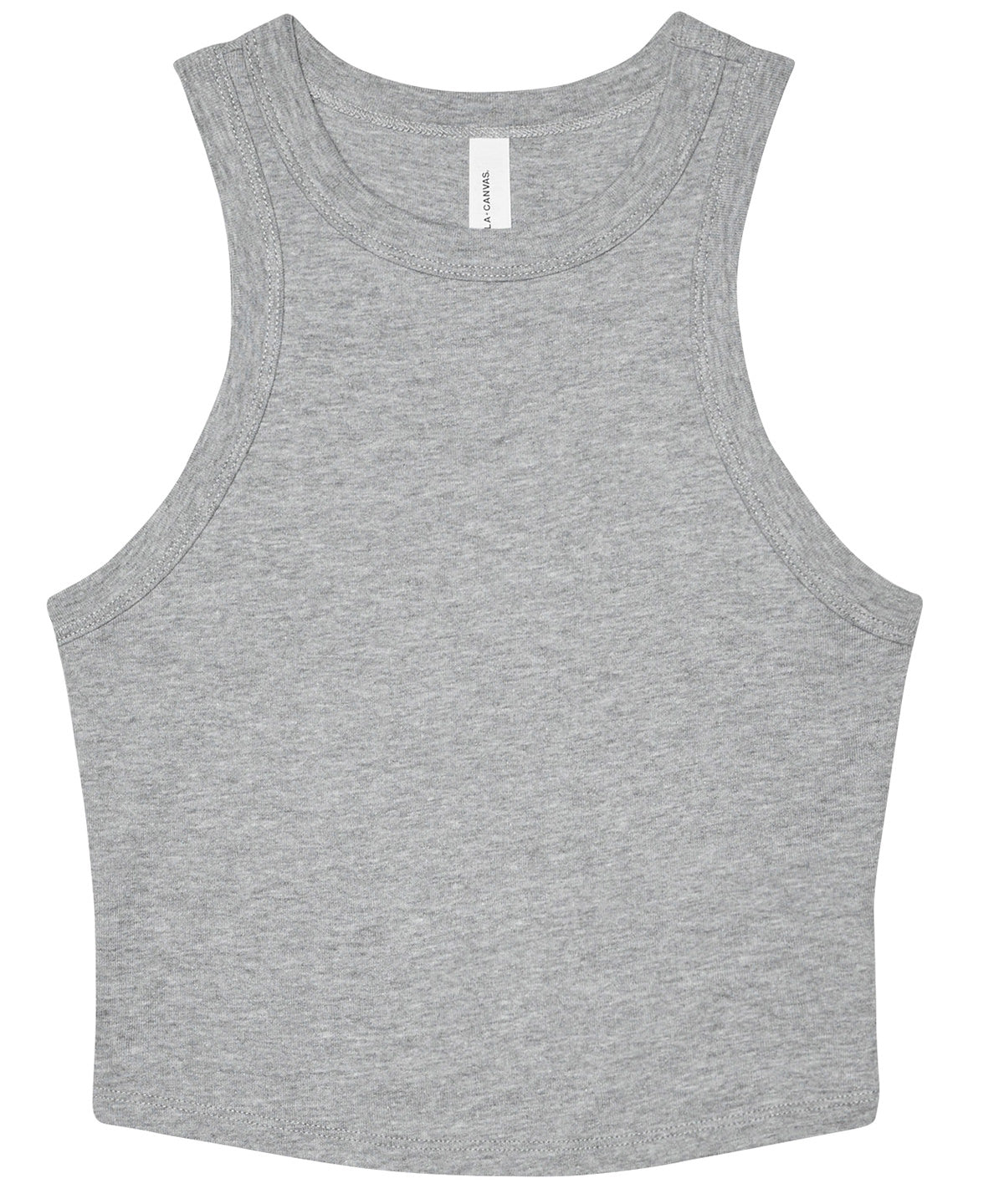 Bella Canvas Womens Micro Rib Racer Tank High Neck Sleeveless Shirt