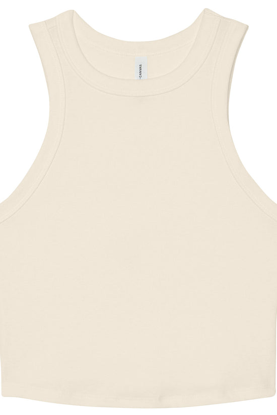 Bella Canvas Womens Micro Rib Racer Tank High Neck Sleeveless Shirt