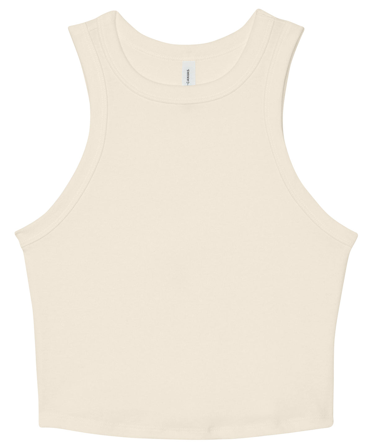 Bella Canvas Womens Micro Rib Racer Tank High Neck Sleeveless Shirt