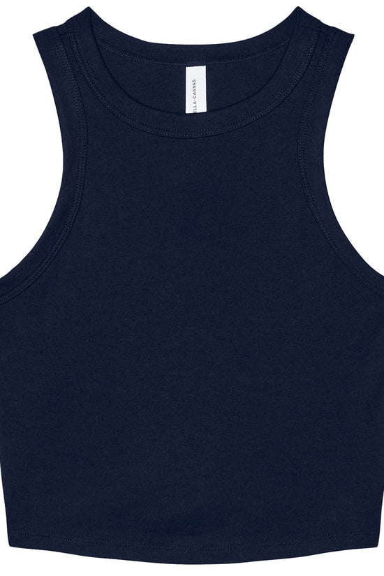 Bella Canvas Womens Micro Rib Racer Tank High Neck Sleeveless Shirt